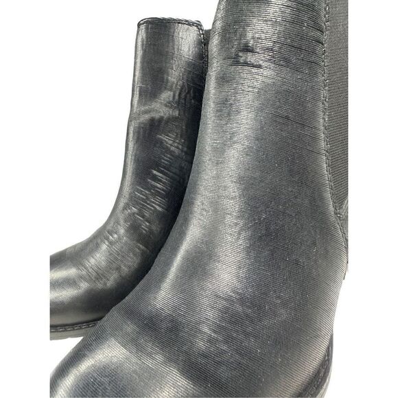 Sofft Welling Black Textured Leather Chelsea Boots Size 9.5 - Picture 5 of 11